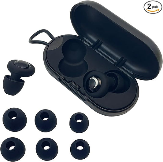 Sleeping Noise Cancelling Ear Plugs - Soft Silicone for Side Sleepers, 32dB Reusable Noise Reduction: Hearing Protection for Concerts & Travel