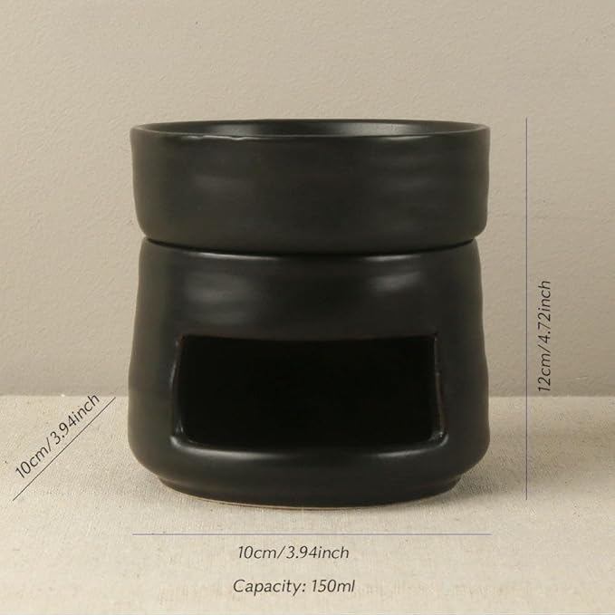 Ceramic Essential Oil Burner Tealight Candle Holder Decorative Aroma Diffuser Separable White
