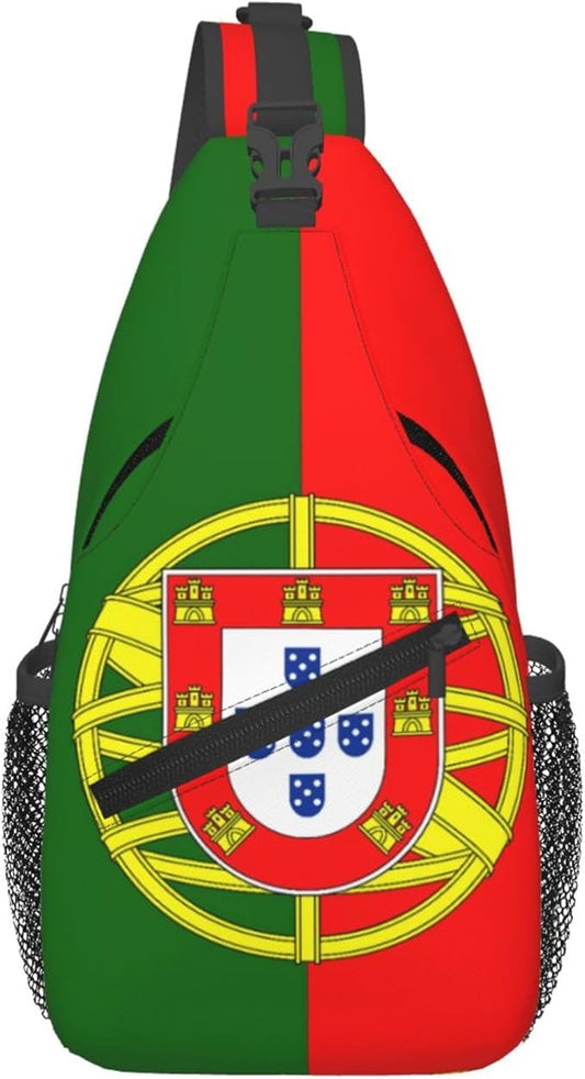 GJXFLSY Portugal Flag Sling Backpack Crossbody Bag Casual Chest Bags Travel Hiking Daypack Shoulder Bag for Women Men