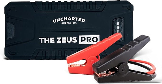 Uncharted Supply Co. Zeus Pro – 20,000mAh Portable Jump Starter & USB-C Power Bank with LED Flashlight
