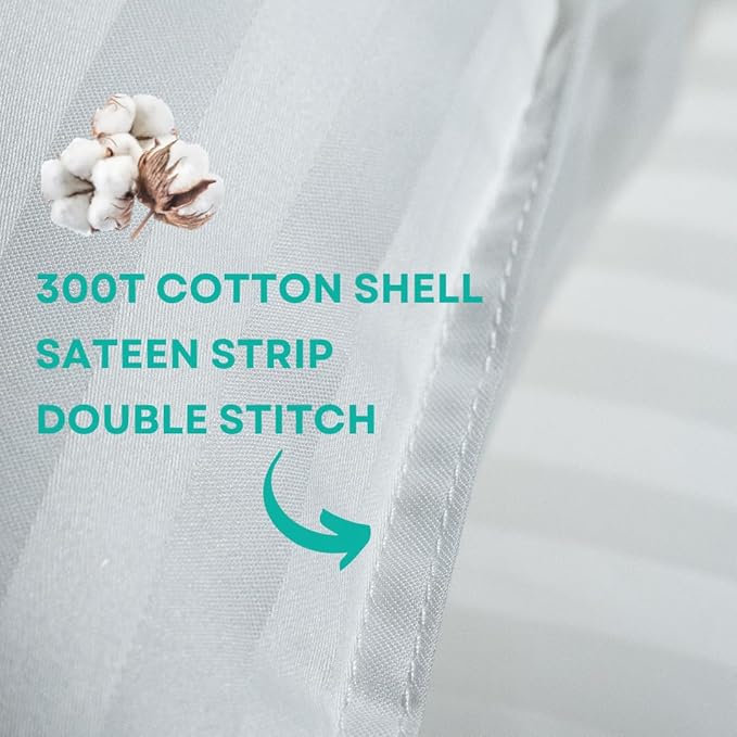 kinder Fluff Toddler Pillow (2-Pack) 10x15in– The Only 300TC Soft Cotton Pillow with Down Alternative Fill – Hypoallergenic, Machine Washable & Perfect for Kids 2+ Years- White- XS