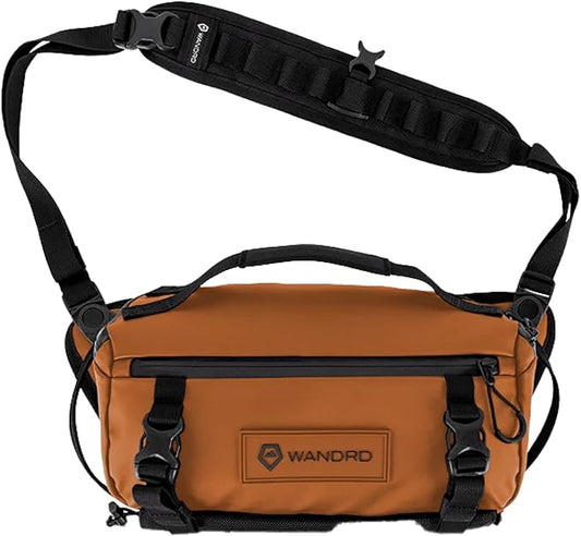 WANDRD ROGUE V1 6L Sling: Compact Camera Sling and Crossbody Bag with Fast Access, 3-Way Carry– Lightweight Everyday Bag Great for Travel, Photography, and Daily Use (Sedona Orange)