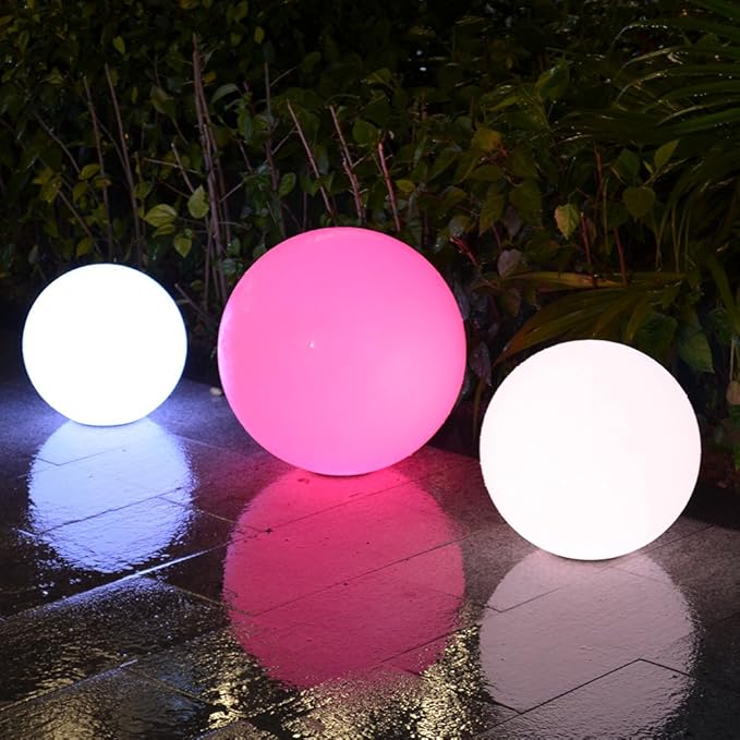 Modern Home LED Glowing Sphere w/Infrared Remote Control (12 inch)
