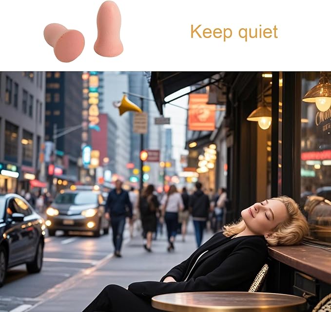 Fan Wu Soft Foam Earplugs 50 Pairs – 32dB Noise Reduction for Sleeping, Travel & Work | Small/XS Size for Kids & Women | Reusable Comfort Fit | Pink