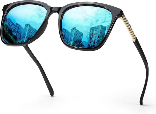 SIPHEW Oversized Square Sunglasses for Women|Lightweight Fashion Sunglasses 100% UV400 Protection|Trendy Mirrored Shade