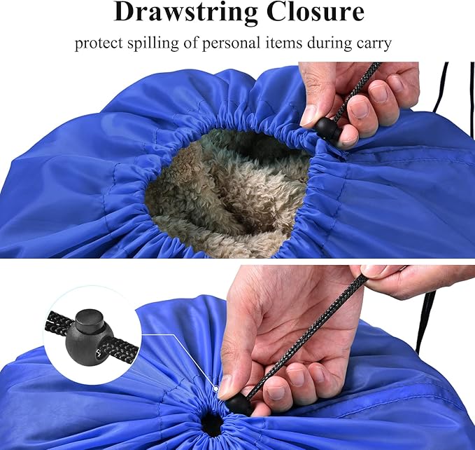 OTraki 28x45 inch Extra Large Laundry Bag 2 Pack Drawstring Laundry Hamper Bag Heavy Duty Dirty Clothes Bag Washable Organizer Storage for Camp Home Dorm Hotel Laundromat Blue