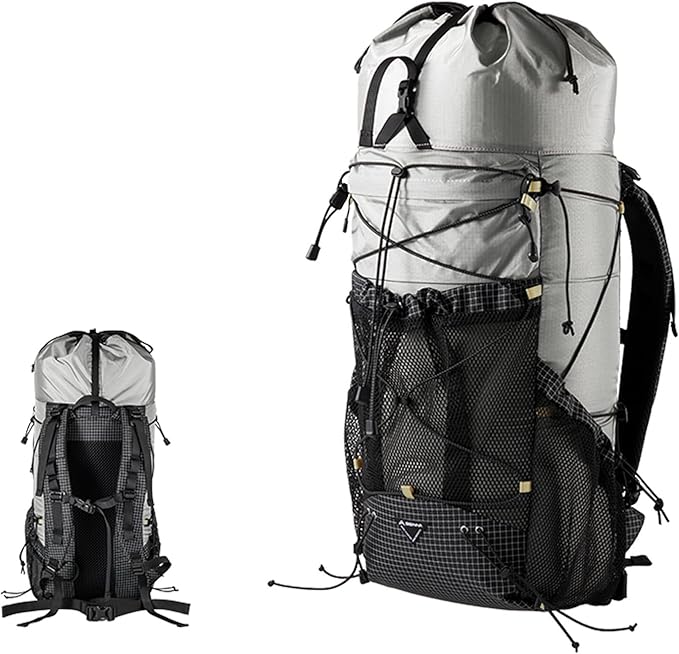BISINNA Hiking Backpack 25+10L Lightweight Camping Backpack Daypack Ultralight 580g Backpacks for Travel Climbing Backpacking Outdoor for Adults