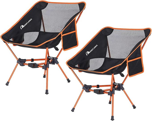 MOON LENCE Portable Camping Chair Backpacking Chair - The 4th Generation Ultralight Folding Chair - Compact, Lightweight Foldable Chairs for Hiking Mountaineering, Beach