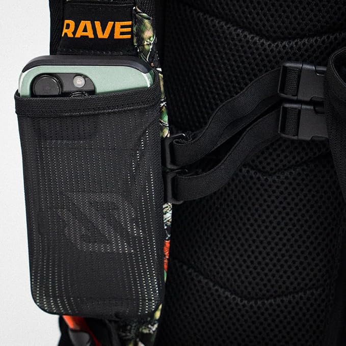 RAVERUNNER® Festival Water Backpack - Dual Chamber Hydration - 3L Insulated Water Backpack for Raves, Festivals, Hiking, Running - Festival Hydration Pack for Hydration Backpack Rave