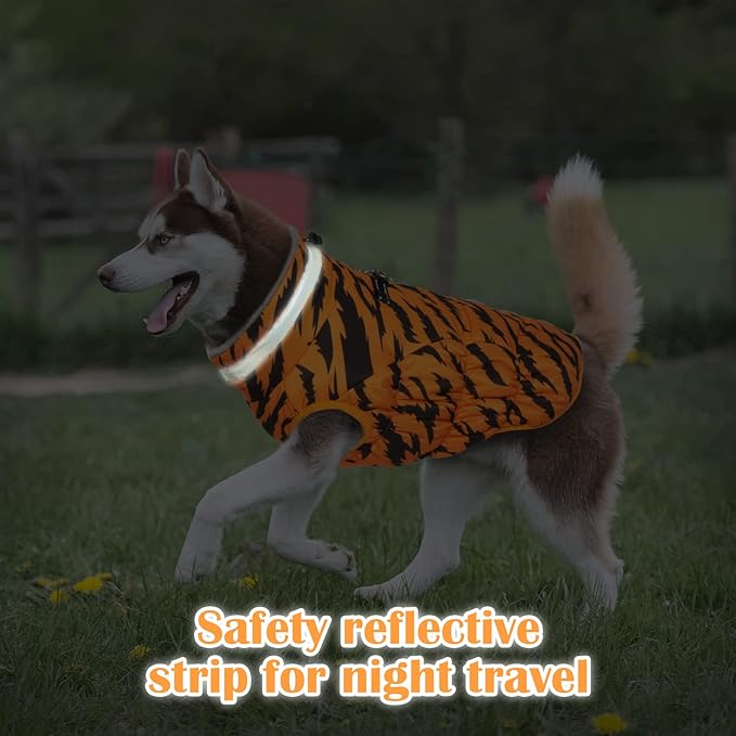 OUOBOB Dog Coats for Small Dogs, Puppy Coat, Warm Winter Jacket, XS Dog Coat with Harness Built in, Waterproof Pet Cold Weather Coats, Puppy Winter Clothes Snowsuit Chihuahua Maltese,XS