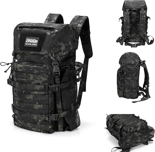 EXCELLENT ELITE SPANKER 40L Camping Hiking Backpack for Men and Women Tactical Military Backpack Large Rucksack for Outdoor Activities Travel Backpacking(MCB)