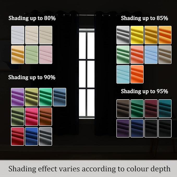 DUALIFE Aqua Curtains for Living Room Bedroom Light Blocking Window Curtains Triple Weave Room Darkening Curtain Panels Thermal Insulated Grommet Top 52X72