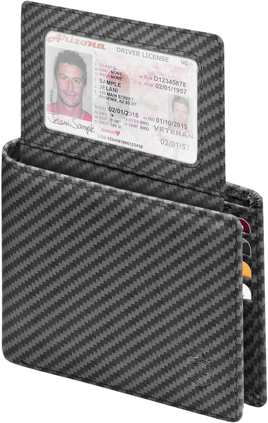 Zitahli Wallet for Men 12 Card Holder Slim Rfid Leather 2 ID Window Wallets With Gift Box Men's Accessories