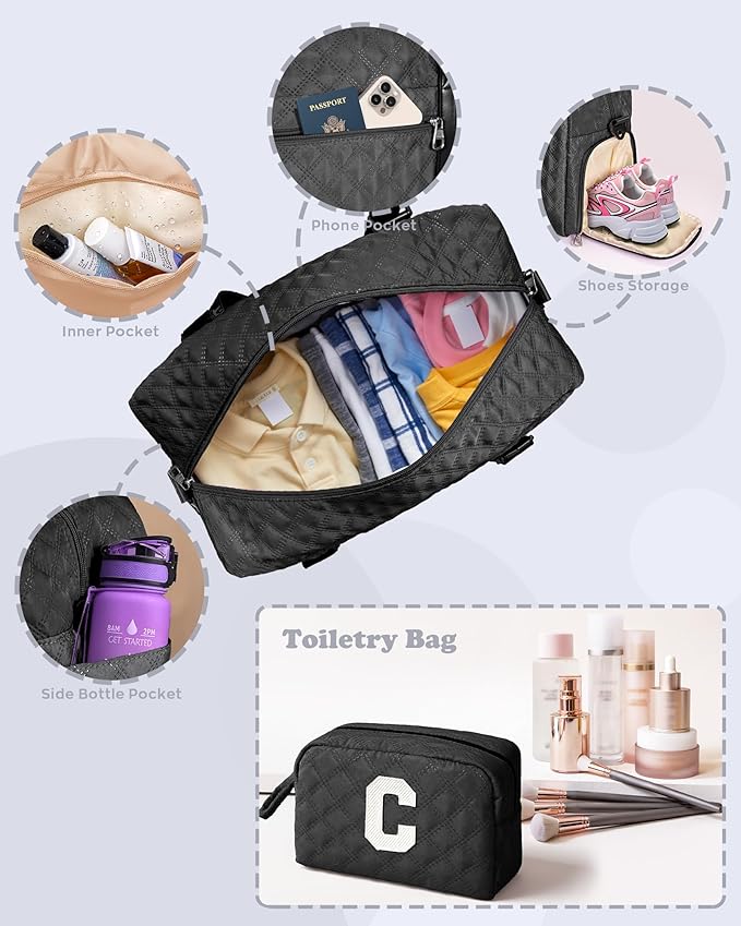 Elilier Girls Graduation Gifts, Kids Travel Duffel Bag, Graduation Gift Ideas, Overnight Bags Sleepover bag