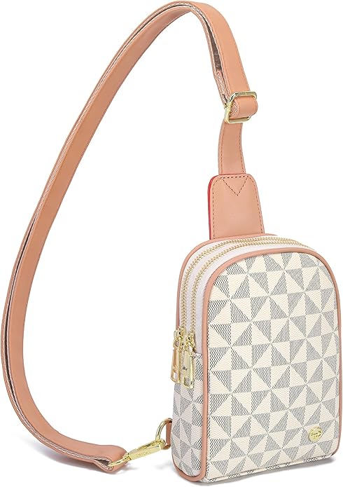 INICAT Travel Small Crossbody Sling Bags Women Cross Body Purses Passport Holder Vegan Leather Fanny Packs Birthday Gifts