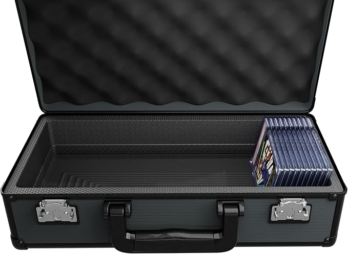 Zion Cases Slab Case Backpack with Slab Case 2GO Graded Card Case; Fits PSA, BGS, HGA, SGC, and CSG Graded Card Slabs; Ideal Travel Storage Solution; (Navy)