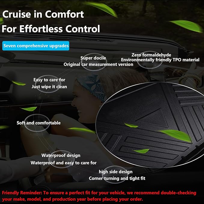 X6 Cargo Mat - All-Weather Cargo Liners Compatible with BMW X6 2020-2024 2025 2026 Models，3D Custom-Fit Waterproof Non-Slip Durable Odorless TPO Trunk Tray Floor Mat with Raised Lip