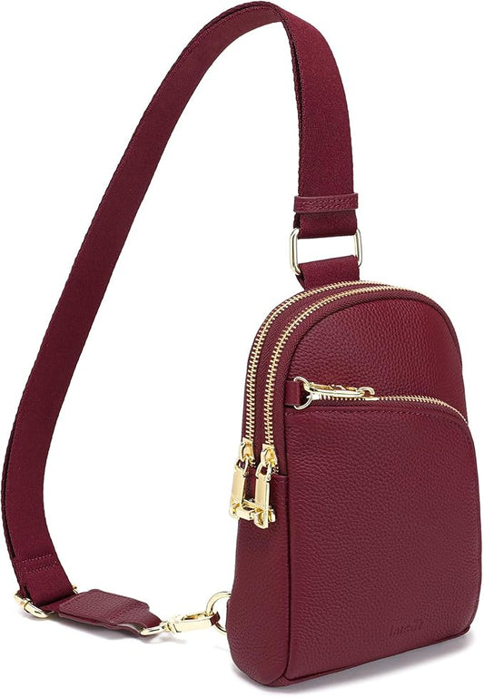 INICAT RFID Blocking Sling Bag Anti Theft Crossbody Bags Women Valentine's Day Gifts Travel Purses Vegan Leather