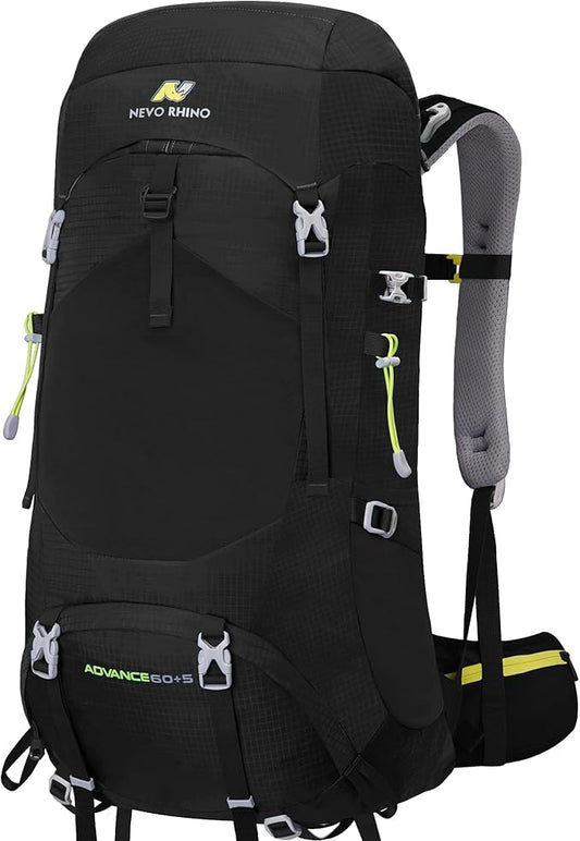 N NEVO RHINO Internal Frame Hiking Backpack 50/60/65/70/80L, Mountain Climbing Camping Backpack Daypack Waterproof Rain Cover | Mountain Climbing, Camping Backpack, Daypack, Waterproof, Rain Cover