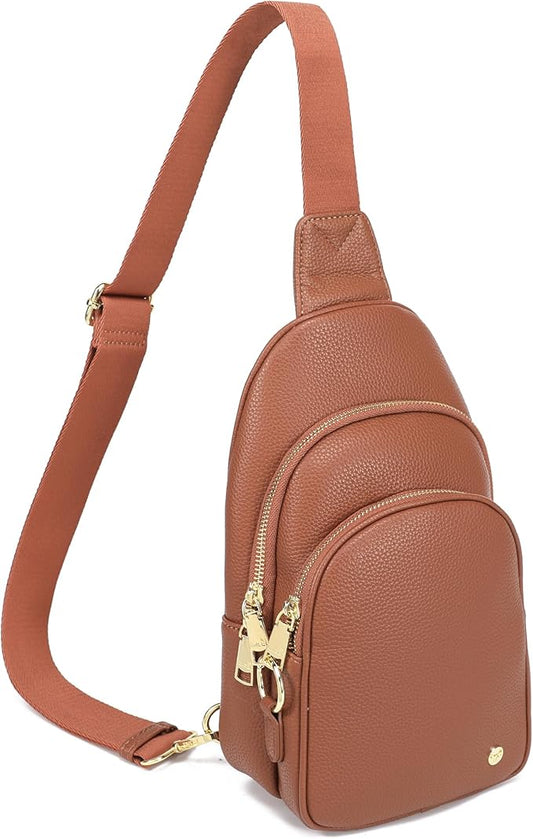 INICAT Crossbody Sling Bags Fanny Packs Valentine's Day Gifts Vegan Leather Travel Vacation Essentials Purses Women