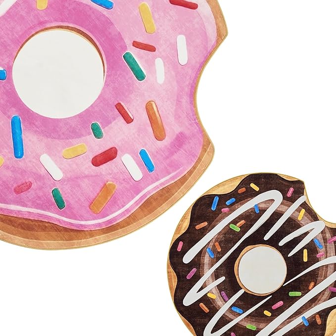 jinchan Cute Round Rug 5ft Strawberry Donut Fun Rug Washable Playroom Mat Sweet Dessert Circle Cool Rug Non Slip 5' Round Soft Cozy Pink Funky Gift for Girls Kids Teens Dorm Bedroom Living Room