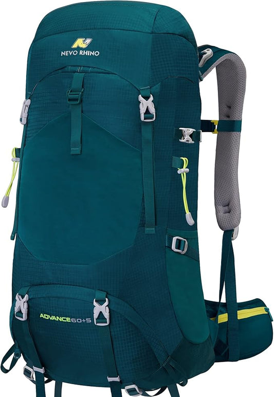 N NEVO RHINO Internal Frame Hiking Backpack 50/60/65/70/80L, Mountain Climbing Camping Backpack Daypack Waterproof Rain Cover | Mountain Climbing, Camping Backpack, Daypack, Waterproof, Rain Cover