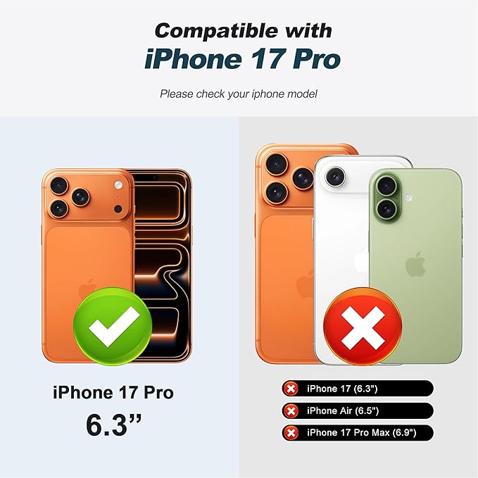 CIVICASE for iPhone 17 Pro Wallet Case with Stand,PU Leather Flip Credit Card Holder Slots (RFID Blocking),Compatible with Magsafe Magnetic Holder Phone Cover Women Men,Rose Gold