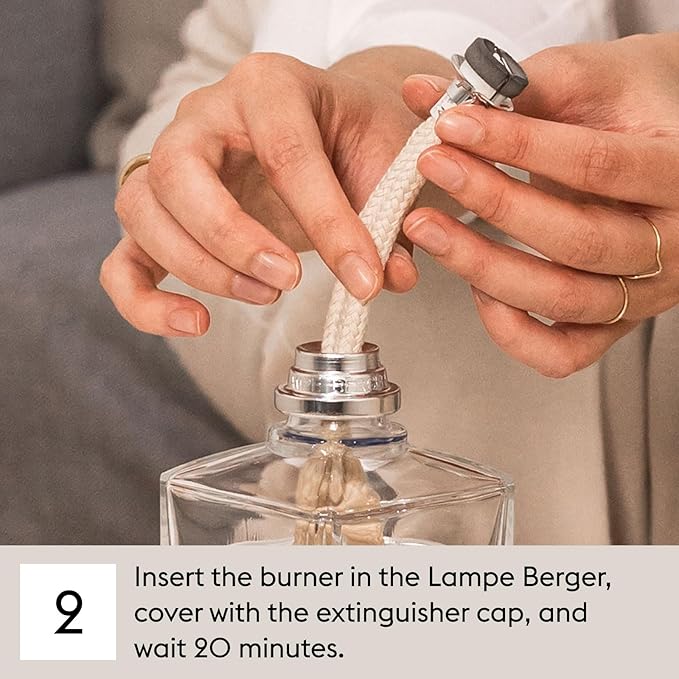 MAISON BERGER Cotton Caress Lampe Berger Refill, 500 ml (16.9 fl oz), Odor-Neutralizing Home Fragrance Oil Lamps, Rose, Fresh Notes, Aldehydes, Orange Blossom, Made in France
