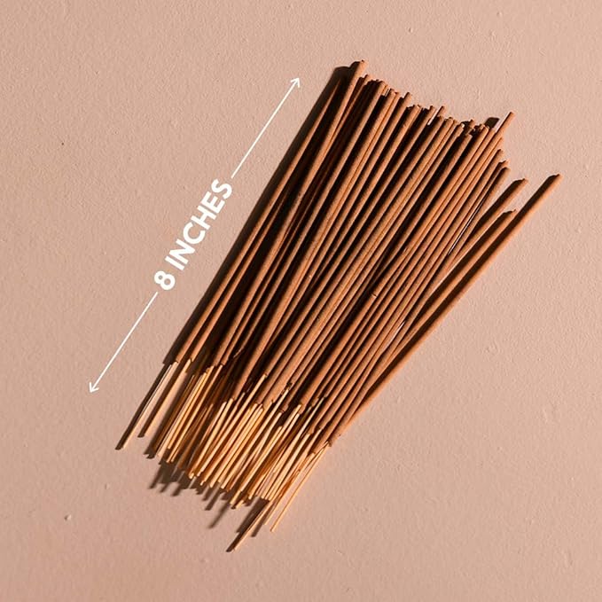Folkulture Incense Sticks with Holder (100 Sticks)| Lavender & Chamomile Incense Sticks for Deep Sleep, Aromatherapy, Relax Stress |No Charcoal,Organic,Non Toxic, 45 Mins, Long Burning Insence-Sticks