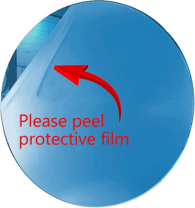 Marketing Holders Acrylic Mirror 6" Wide Round Medium Blue .118" Thick No Adhesive Reflective Pieces Perfect for DIY Arts and Crafts School Projects Home or Office Decor Special Events