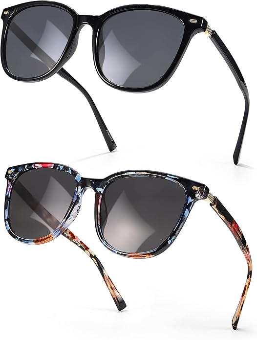 SIPHEW Oversized Square Sunglasses for Women|Lightweight Fashion Sunglasses 100% UV400 Protection|Trendy Mirrored Shade