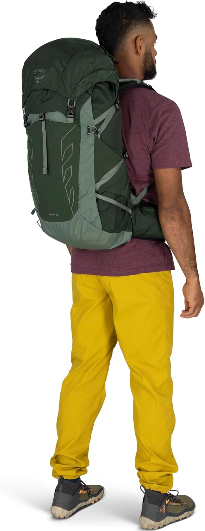 Osprey Talon 33L Men's Lightweight Hiking Backpack - Daypack for Travel & Camping, Black/Coal Grey