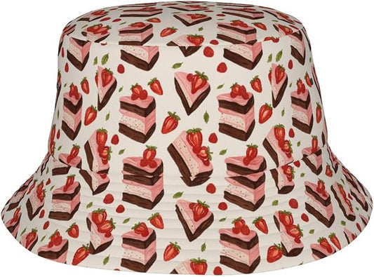 Unicorn and Pink Flower Fisherman Hat Summer Foldable UV Protection Sun Hat