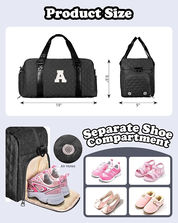 Elilier Girls Graduation Gifts, Kids Travel Duffel Bag, Graduation Gift Ideas, Overnight Bags Sleepover bag