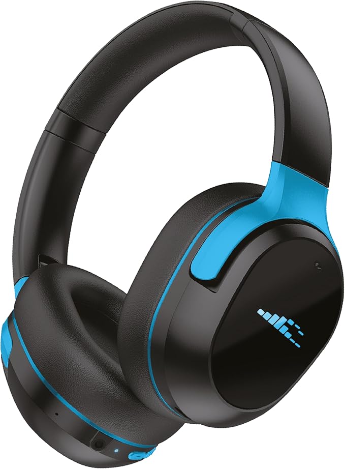 RIPT Ultra Over-Ear Sport Headphones, Active Noise Cancellation and Transparency Mode, 50-Hour Battery Life, 2 Sets of Cushions, Sweat-Proof Silicone and Leatherette, Premium Sound, Waterproof