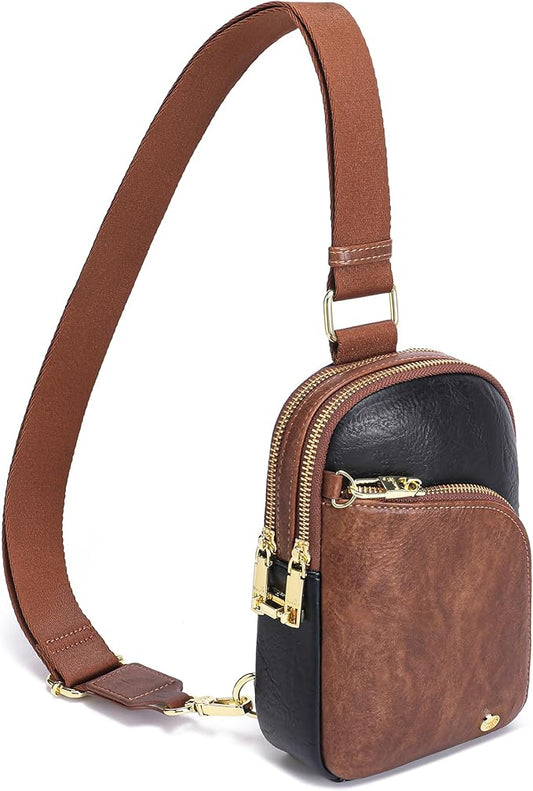 INICAT RFID Blocking Sling Bag Anti Theft Crossbody Bags Women Valentine's Day Gifts Travel Purses Vegan Leather