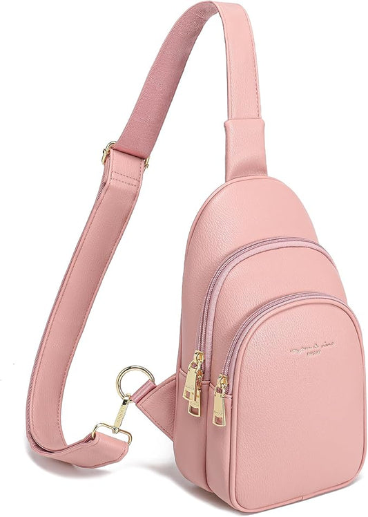 INICAT Crossbody Sling Bags Fanny Packs Valentine's Day Gifts Vegan Leather Travel Vacation Essentials Purses Women