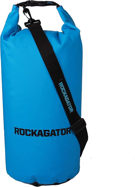 Rockagator Waterproof Dry Bags 100% Water Proof Dry Bag with Detachable Shoulder Strap | Can Be Submersed in Water and Will Keep Your Gear Dry on the River, Lake, Raft, Kayak (10L, 20L, 30L, 50L)