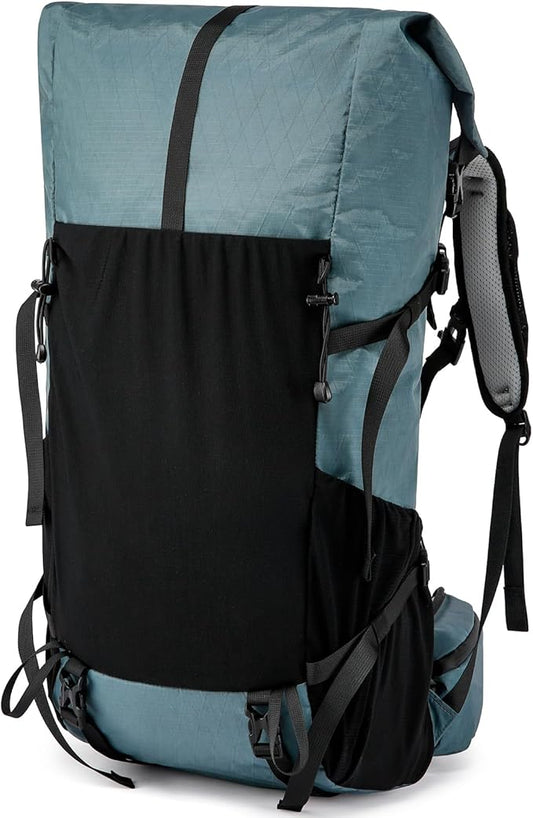 Hiking Backpack,30L +10L Extra Large Capacity Hiking Bag,Internal Frame Camping Backpack,Upgraded X-PAC Lightweight Sport Daypack Travel Backpacks Fit For Mountain Climbing Camping (Grey Green)