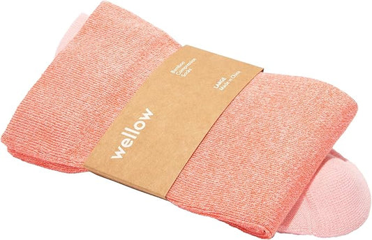 Wellow Premium Socks (Compression Socks - Regular) for Men & Women, Made with Viscose from Bamboo, Knee High, 18-25 mmHg
