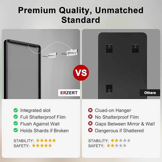 Bathroom Mirrors for Over Sink,1Pcs 24x30Inch Vanity Mirrors for Wall,Black Metal Frame Rectangle Mirrors for Bathroom Farmhouse Restroom,Hangs Horizontally or Vertically