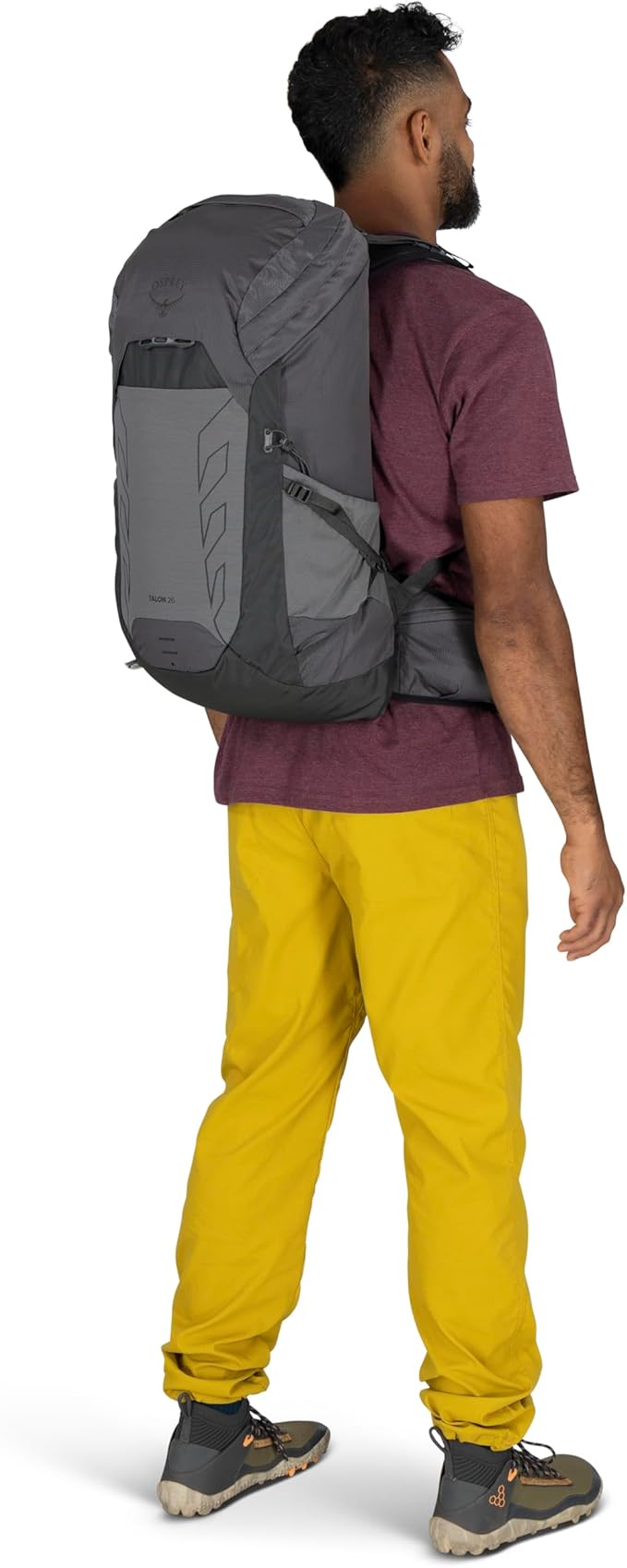 Osprey Talon 26L Men's Lightweight Hiking Backpack - Daypack for Travel & Camping, Black/Coal Grey