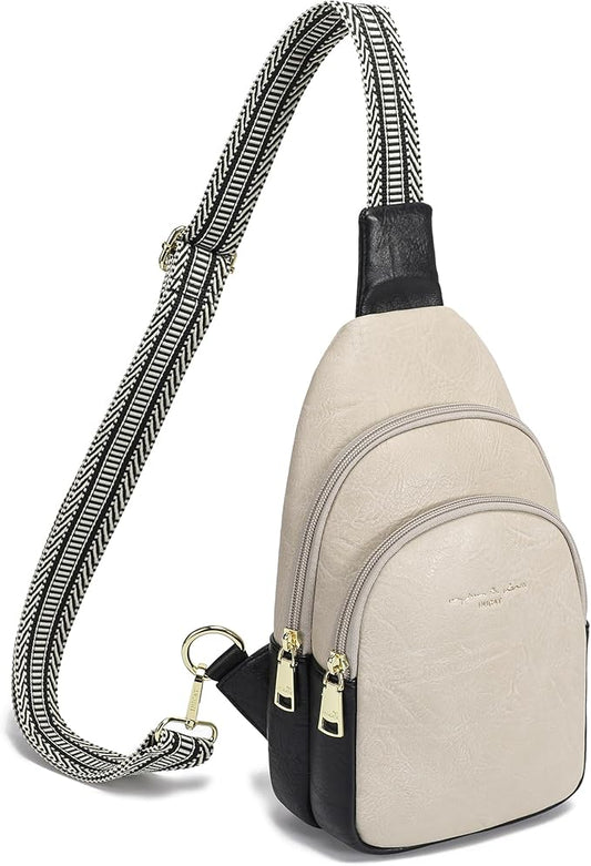 INICAT Crossbody Sling Bags Fanny Packs Valentine's Day Gifts Vegan Leather Travel Vacation Essentials Purses Women