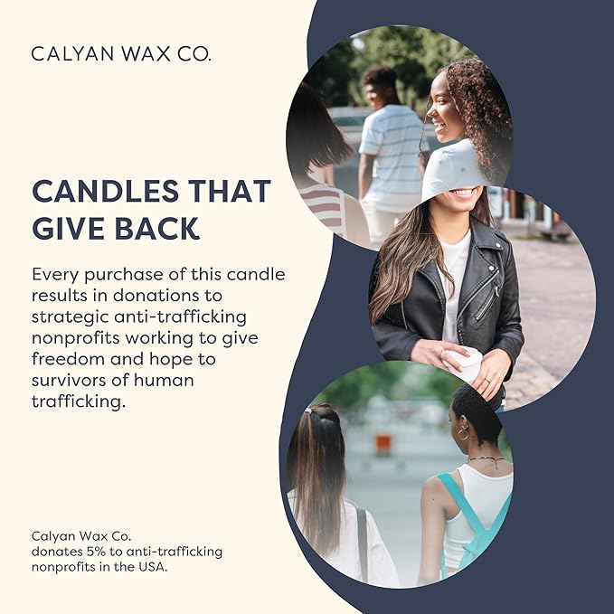 Calyan Wax Co. Musk & Teakwood 2 Wick Scented Candle - 37 Hour Burn - Luxury Non Toxic Soy Wax Candles - Long Lasting Large Glass Jar Candle for Home - 8.8oz