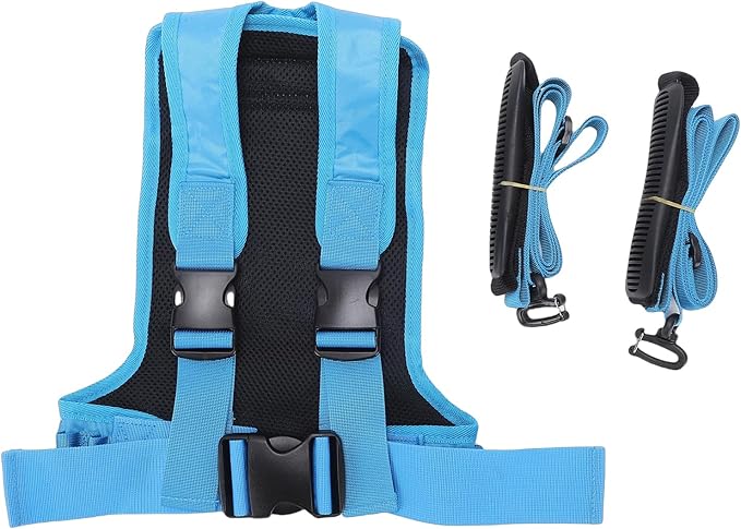 POENVFPO Kids Ski Harness, Adjustable Training Belt with Detachable Leash & Storage Backpack for Child Ski Learning Control