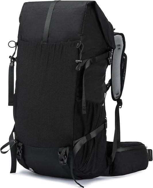 Hiking Backpack,40L to 50L Extra Large Capacity Hiking Bag,Internal Frame Camping Backpack,Upgraded X-PAC Lightweight Sport Daypack Travel Backpack Fit For Mountain Climbing Camping(Black)