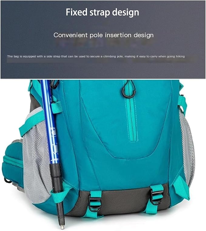 Hiking Backpack Daypack for Outdoor Travel, Lightweight Pack with Multiple Compartments, Unisex for Camping and Daily Use (Orange)