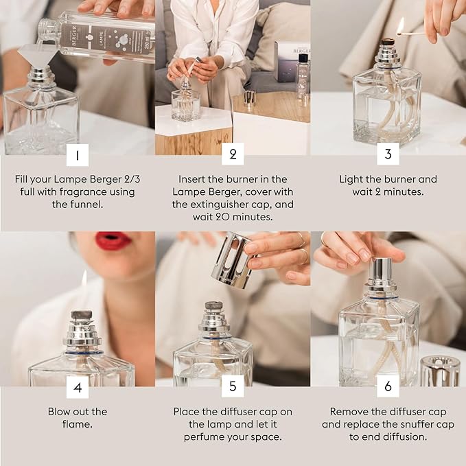 MAISON BERGER Set – Lampe Berger Starter Square Fragrance Diffuser with 2 Refills (Ocean Breeze & So Neutral) – Elegant French Air Purifier – Made in France – 2 × 250 mL (8.45 Fl Oz)