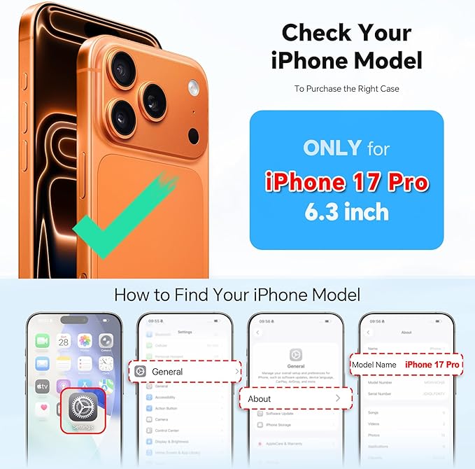 TUCCH Removable Crossbody Case Wallet for iPhone 17 Pro 2025, 9 Card Slot RFID Blocking, Stand, Lanyard, Wrist Strap, Wireless Charging, Zipper Pocket, PU Leather, Magnetic Flip Cover, Textured Black