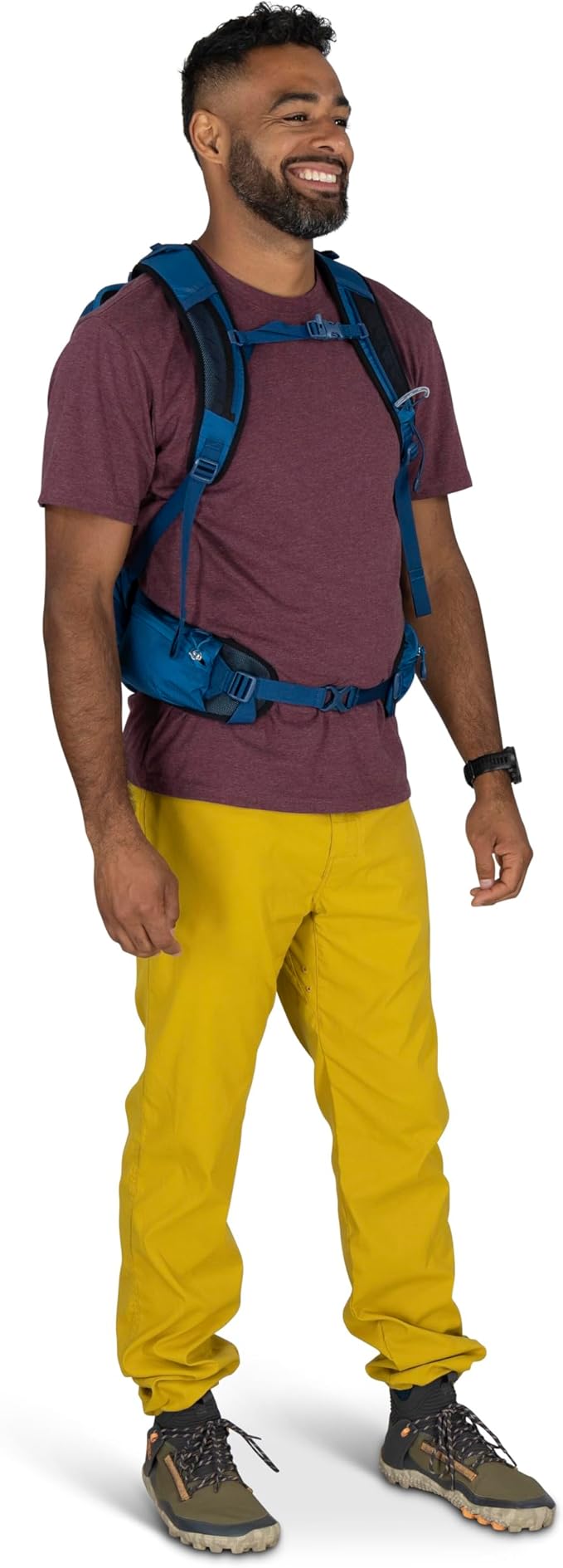 Osprey Talon 11L Men's Lightweight Hiking Backpack - Small Daypack for Travel & Camping, Frosty Mint Green/Night Shift